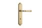 Door TRA10218P85 Lever Verona Shouldered Priv PB Ctc85mm H240xw50xp59mm