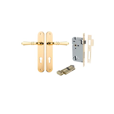 Iver Sarlat Lever Oval Plate Furniture Entrance Kit (Key/Turn)