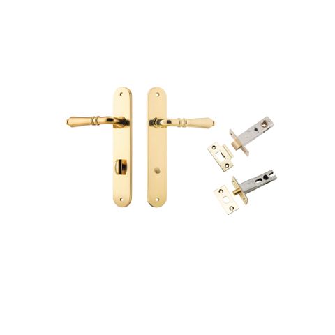 Iver Sarlat Lever Oval Plate Furniture Privacy Kit W/ Latch