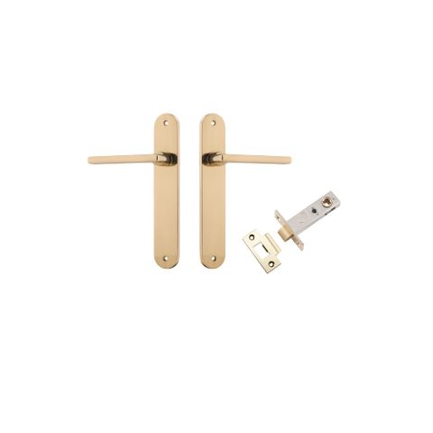 Iver Baltimore Lever Oval Plate Furniture Passage Kit No Latch