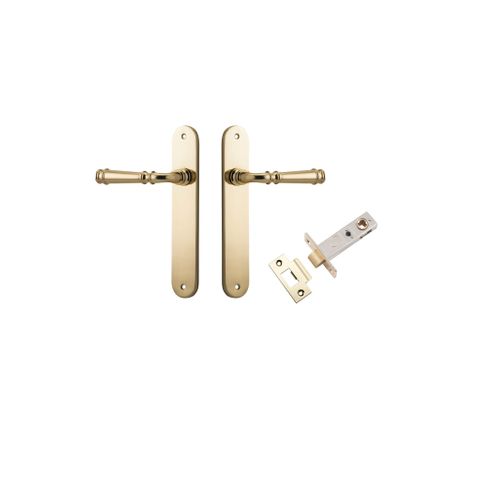 Iver Verona Lever Oval Plate Furniture Passage Kit No Latch