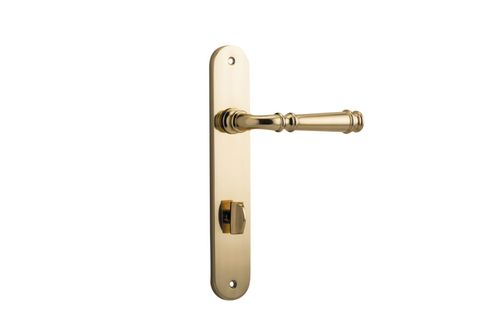 Iver Verona Lever Oval Plate Furniture Privacy Kit No Latch