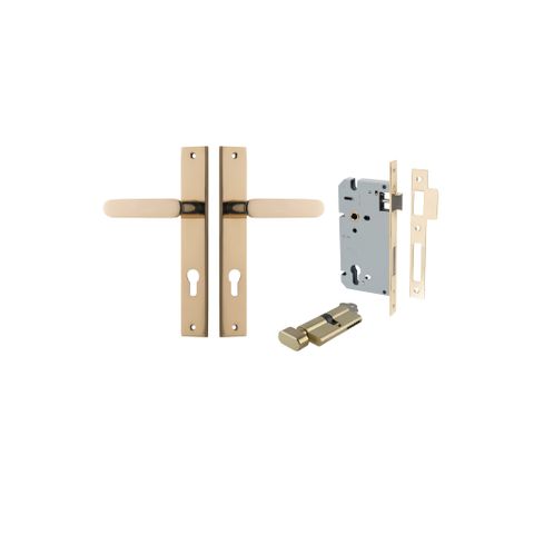 Iver Bronte Lever Rectangle Plate Furniture Entrance Kit (Key/Turn)