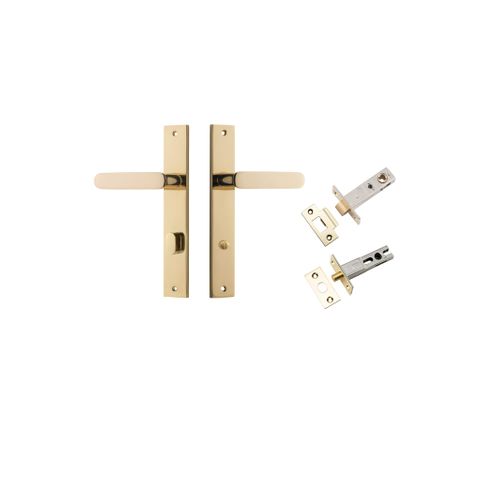 Iver Bronte Lever Rectangle Plate Furniture Privacy Kit W/ Latch