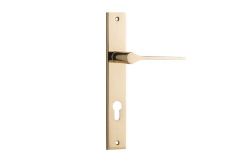 Iver Como Lever Rectangle Euro Plate Furniture Kit