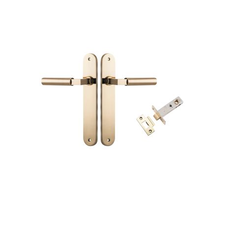 Iver Berlin Lever Oval Plate Furniture Passage Kit No Latch