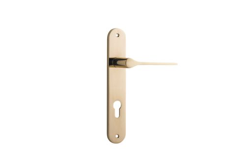 Iver Como Lever Oval Euro Plate Furniture Kit