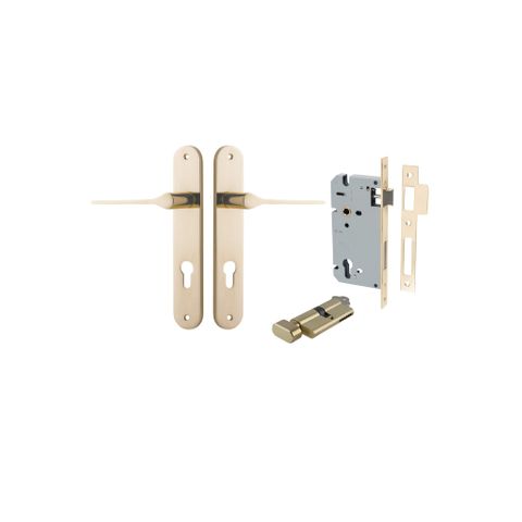 Iver Como Lever Oval Plate Furniture Entrance Kit (Key/Turn)