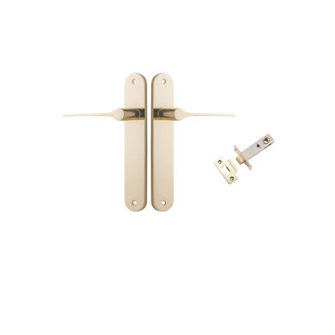 Iver Como Lever Oval Plate Furniture Passage Kit No Latch