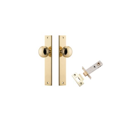 Iver Paddington Knob Rectangle Plate Furniture Passage Kit W/ Latch