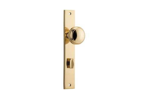Iver Paddington Knob Rectangle Plate Furniture Privacy Kit No Latch