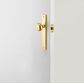 Door TRA10322 Knob Cambridge Rectangular Latch PB H240xw38xp67mm