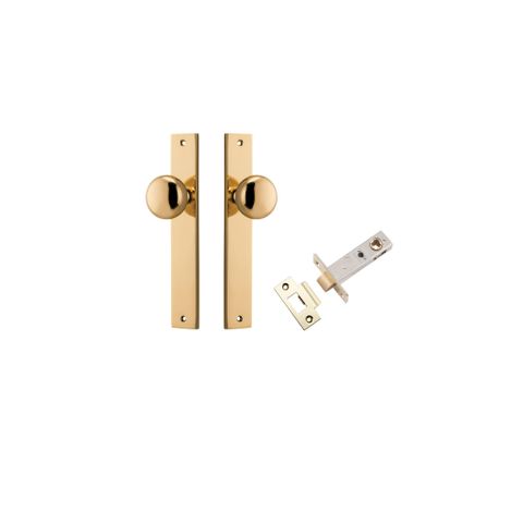 Iver Cambridge Knob Rectangle Plate Furniture Passage Kit W/ Latch