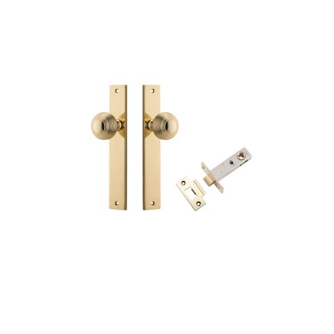 Iver Guildford Knob Rectangle Plate Furniture Passage Kit W/ Latch