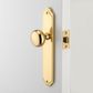 Door TRA10328 Knob Cambridge Shouldered Latch PB H240xw50xp67mm