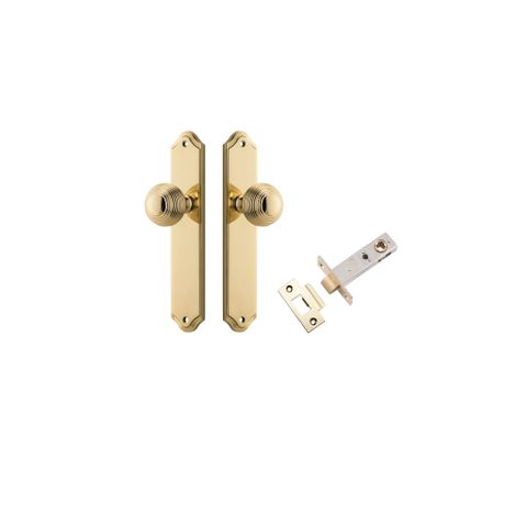 Iver Guildford Knob Shouldered Plate Furniture Passage Kit W/ Latch