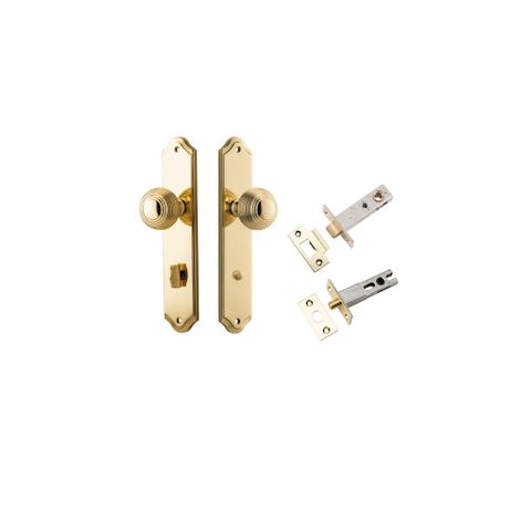 Iver Guildford Knob Shouldered Plate Furniture Privacy Kit W/ Latch