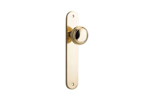 Iver Paddington Knob Oval Plate Furniture Kit No Latch