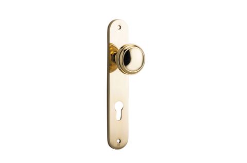 Iver Paddington Knob Oval Euro Plate Furniture Kit