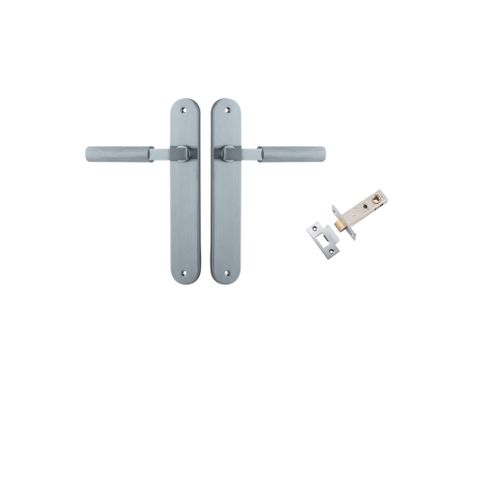 Door TRA12268KPASS60 Lever Brunswick Knurled Oval BC L120xp57mm Passage Kit
