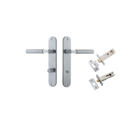 Door TRA12268KPRIV60 Lever Brunswick Oval Privacy Brushed Chrome CTC85 Kit