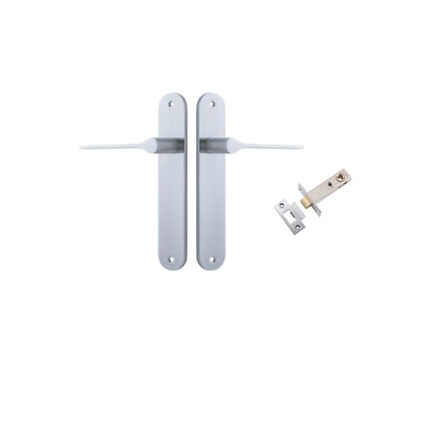 Door TRA12270KPASS60 Lever Como Oval Brushed Chrome L119xp59mm Passage Kit