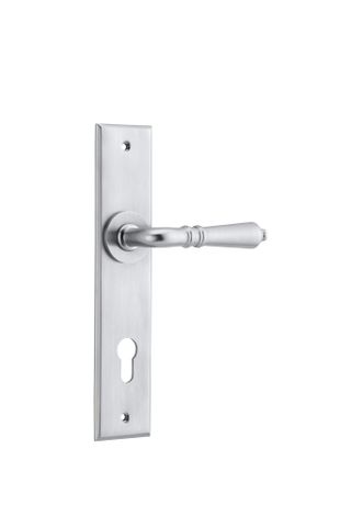 Iver TRA12280E85 Sarlat Chamfered Euro Brushed Chrome H240xw50xp55mm