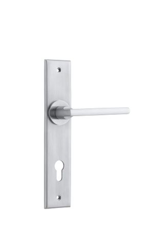 Iver TRA12282E85 Baltimore Chamfered Euro Brushed Chrome H240xw50xp55mm