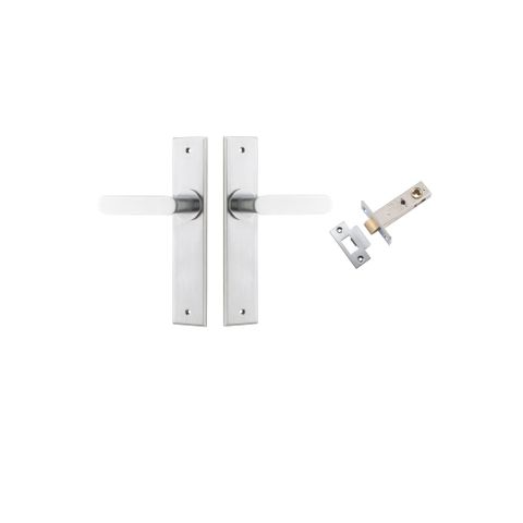 Door TRA12284KPASS60 Lever Bronte Chamfered Brushed Chrome L117XP55 Pass Kit