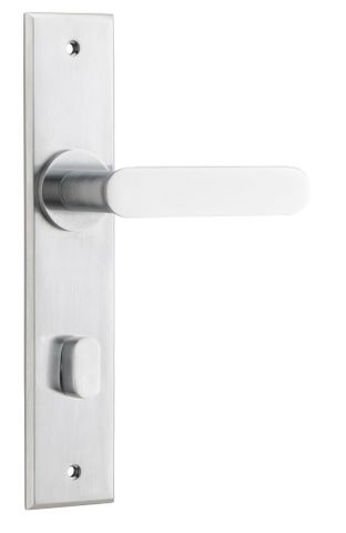 Door TRA12284P85 Lever Bronte Chamfered Privacy Brushed Chr H240XW50XP55