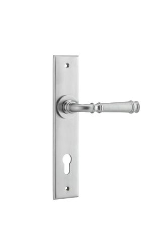 Door TRA12286E85 Lever Verona Chamfered Euro BC Ctc85mm H240xw50xp59mm