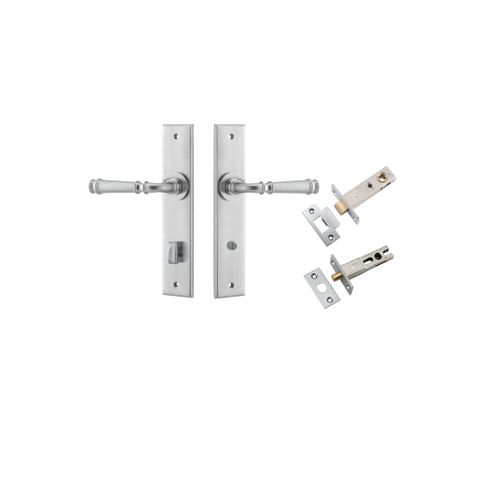 Door TRA12286KPRIV60 Lever Verona Chamfered Privacy Brushed Chrome CTC85 Kit