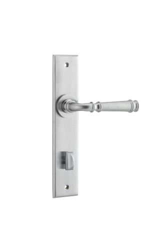 Door TRA12286P85 Lever Verona Chamfered Priv BC Ctc85mm H240xw50xp59mm