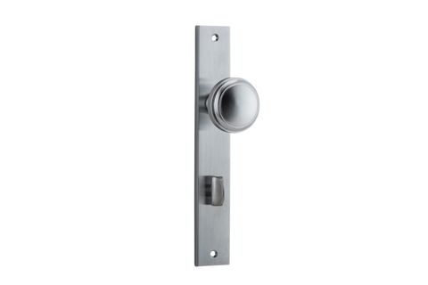 Door TRA12320P85 Knob Paddington Rect Priv BC Ctc85mm H240xw38xp68mm