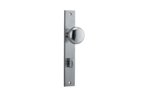 Door TRA12322P85 Knob Cambridge Rect Priv BC Ctc85mm H240xw38xp67mm