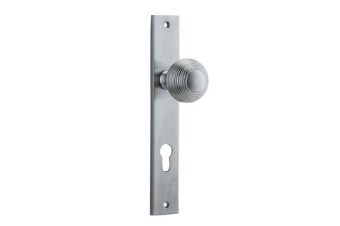 Door TRA12324E85 Knob Guildford Rect Euro BC Ctc85mm H240xw38xp60mm