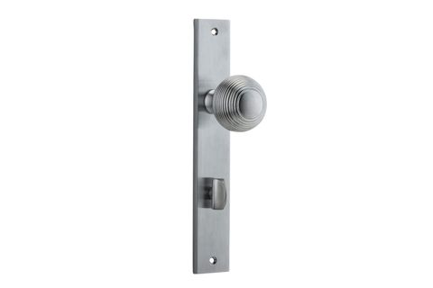 Door TRA12324P85 Knob Guildford Rect Priv BC Ctc85mm H240xw38xp60mm