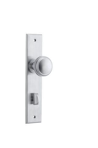 Door TRA12331P85 Knob Paddington Chamfered Privacy Brushed Chrome