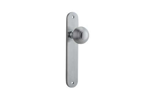 Door TRA12336 Knob Guildford Oval Latch Brushed Chrome H240xw40xp60mm