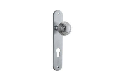 Door TRA12336E85 Knob Guildford Oval Euro BC Ctc85mm H240xw40xp60mm