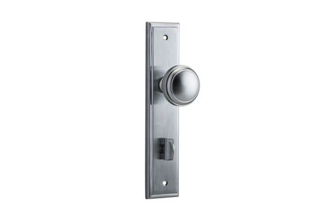 Door TRA12338P85 Knob Paddington Stepped Priv BC Ctc85mm H240xw50xp68mm