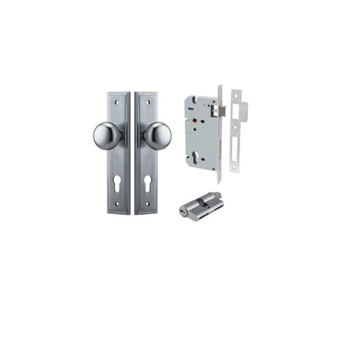 Door TRA12340KENTR60KK Knob Cmbrg Stepped Euro BC CTC85 H240XW50XP67 Entr Kit