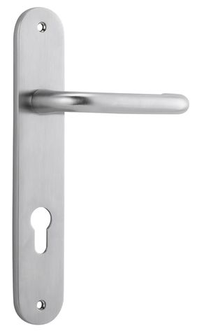 Door TRA12346E85 Lever Oslo Oval Euro BC Ctc85mm H240xw40xp57mm