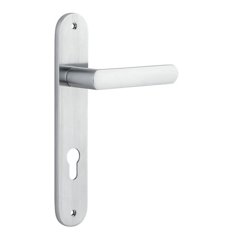 Door TRA12364E85 Lever Osaka Oval Euro Pr BC Ctc85mm H240xw40xp55mm