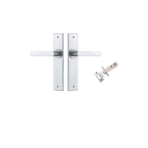 Door TRA12368KPASS60 Lever Osaka Chamfered Brushed Chrome L120XP54 Pass Kit
