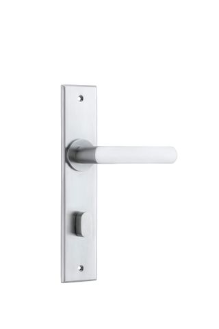 Door TRA12368P85 Lever Osaka Chamfered Privacy Pair Brushed Chrome