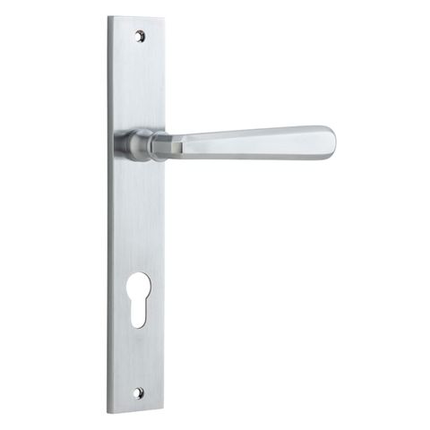 Door TRA12372E85 Lever Copenhagen Rect Euro Pr BC Ctc85mm H240xw38xp61mm