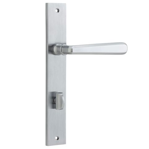 Door TRA12372P85 Lever Copenhagen Rect Priv Pr BC Ctc85mm H240xw38xp61mm