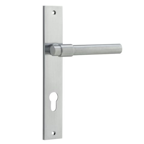 Door TRA12396E85 Lever Helsinki Rect Euro Pr BC Ctc85mm H240xw38xp44mm
