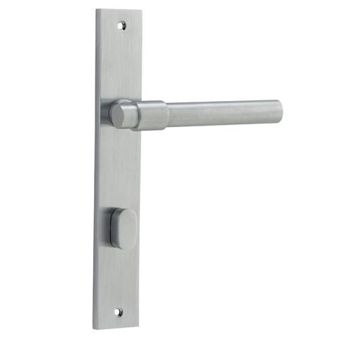Door TRA12396P85 Lever Helsinki Rect Priv Pr BC Ctc85mm H240xw38xp44mm